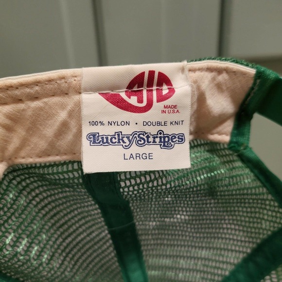 VTG 70s 80s Boston Celtics NBA AJD Lucky Stripes USA Made Snapback Mesh Hat Cap - Picture 9 of 10